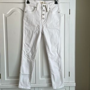 Madewell Skinny Crop Jeans, White